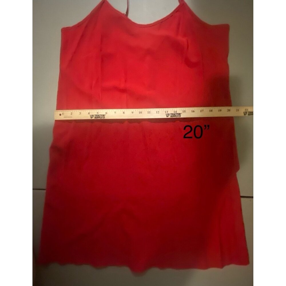 Nanette Lepore Shirt Dress Womens 14 Red Long Sleeve Collared Button Front 2 Pc - Picture 13 of 16